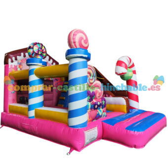 Castillo hinchable Candy con tobogán - Imagen 3