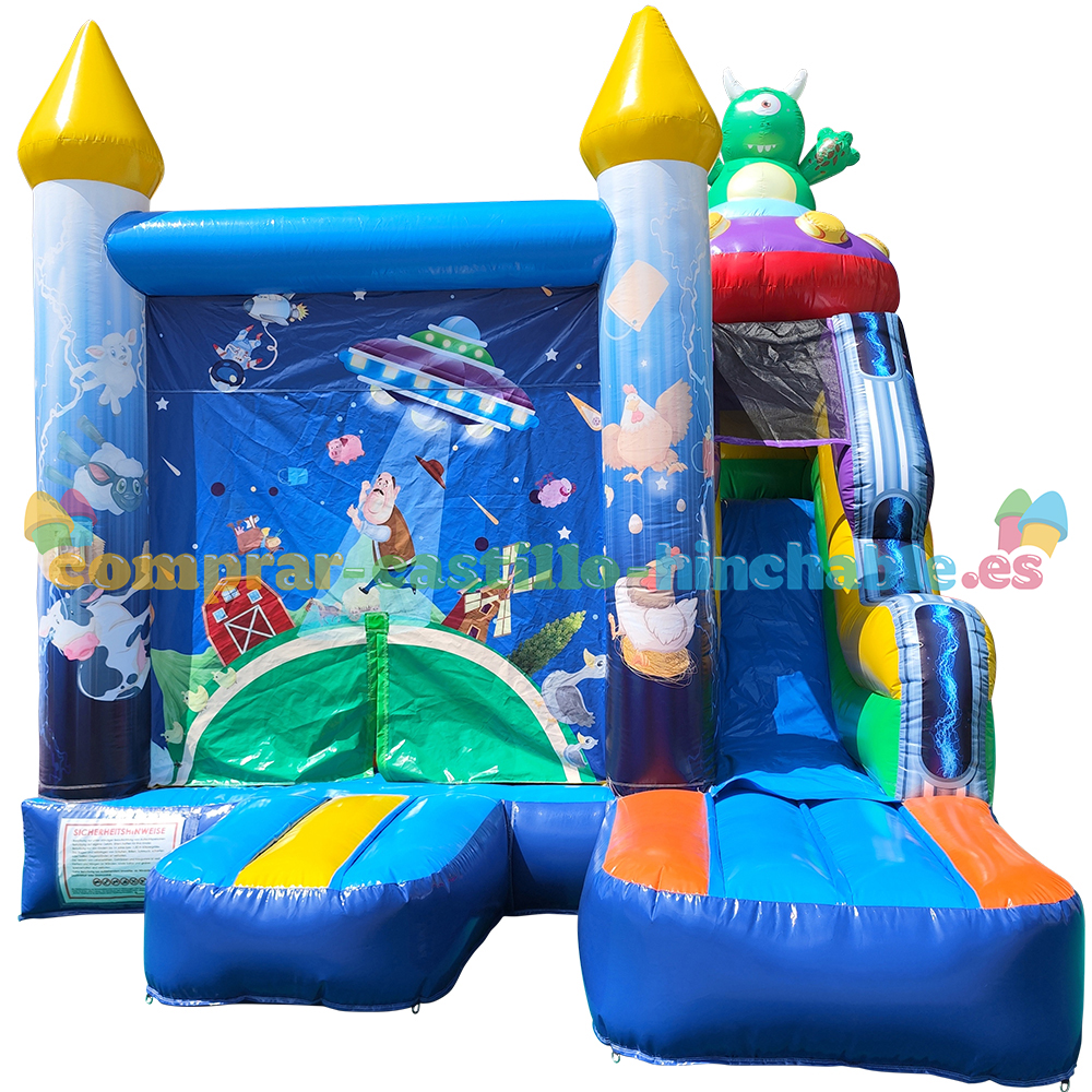 Castillo hinchable Extraterrestre con tobogán