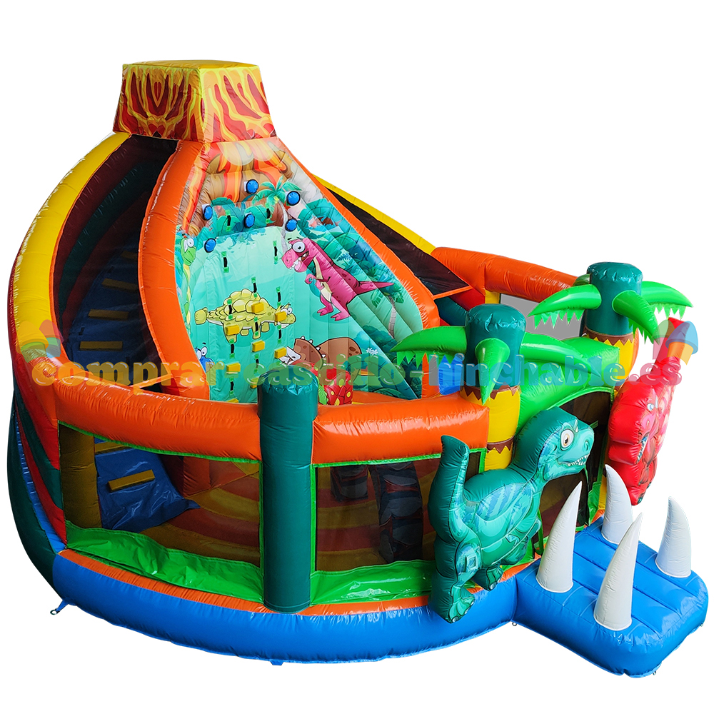 Castillo Hinchable Multiplay Volcán con Tobogán