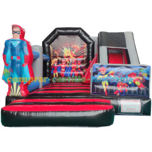 Castillo Hinchable Superhéroes con Tobogán