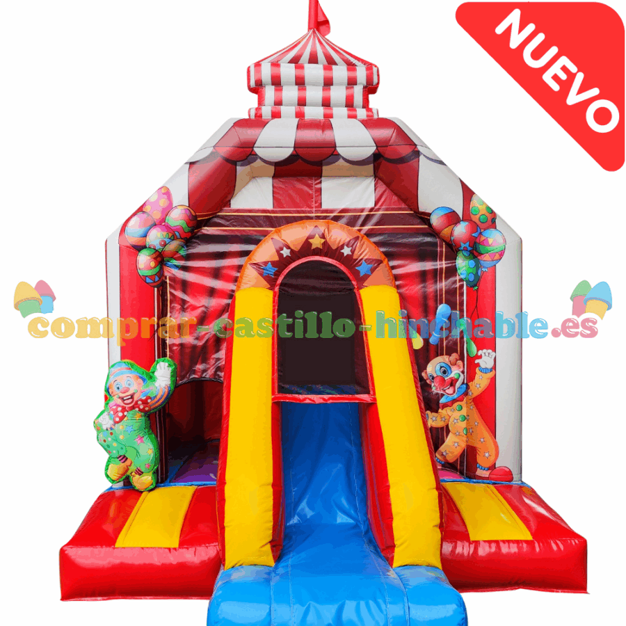 Castillo Hinchable Espectáculo de Circo con Tobogán