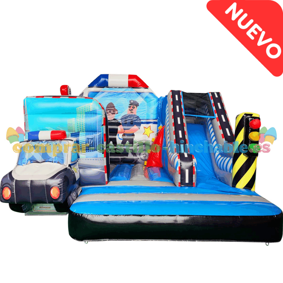 Castillo Hinchable Caza de Bandidos con Tobogán