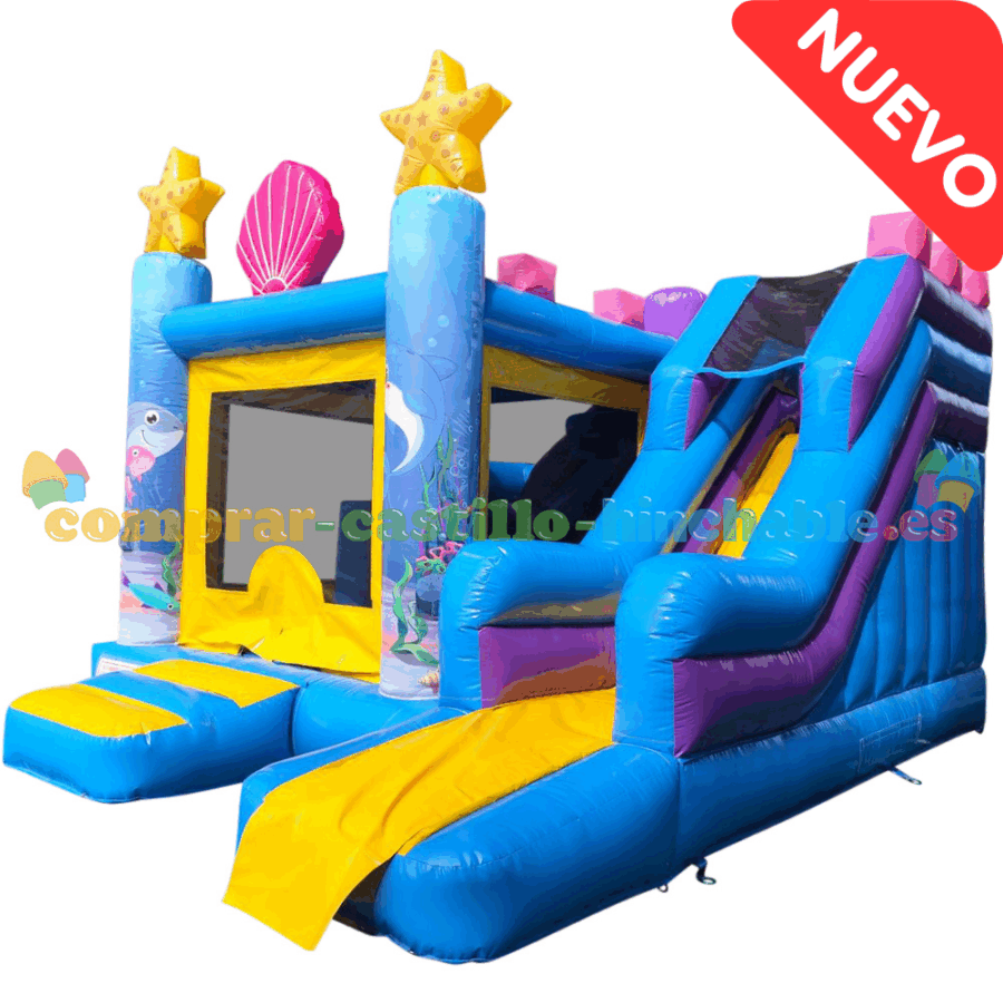 Castillo Hinchable Estrella de Mar con Tobogán